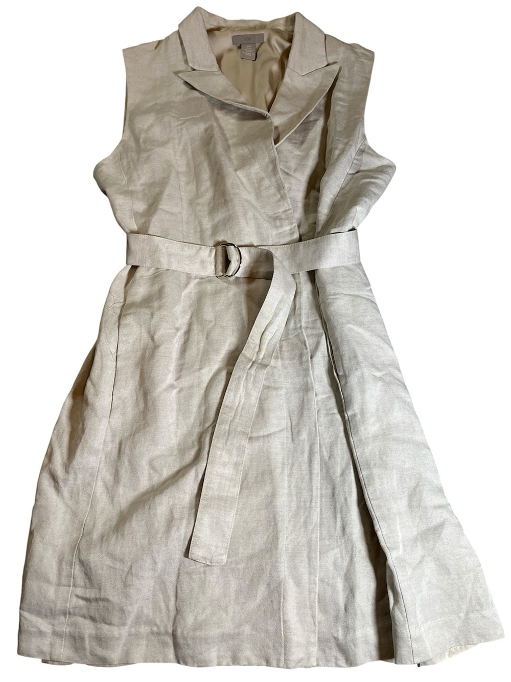 H&M Sleeveless Cream Belted Dress
Medium
Viscose & Linen